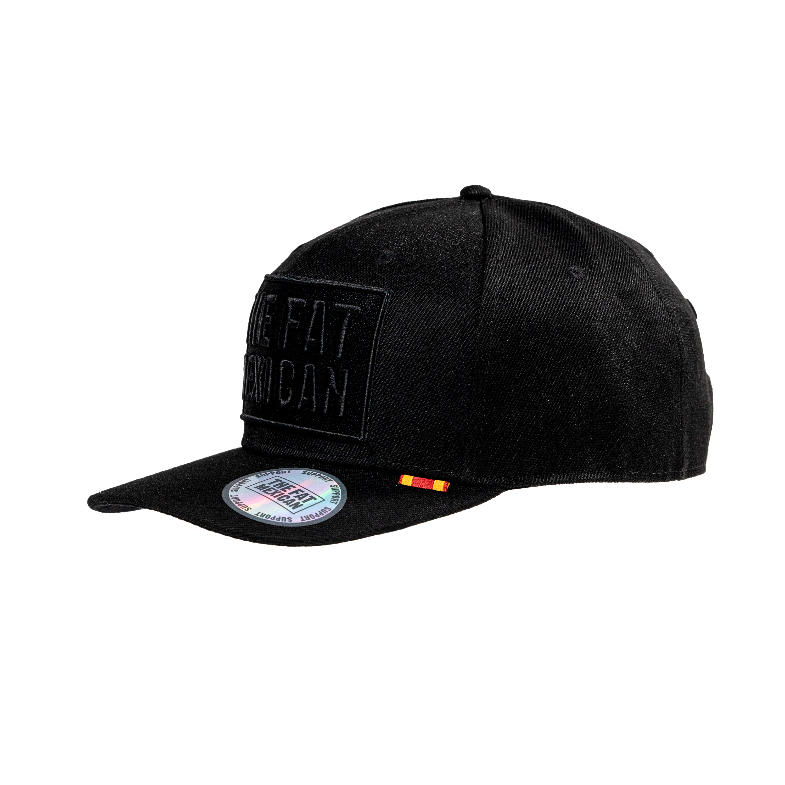 Support The Fat Mexican - Snapback - Black on Black