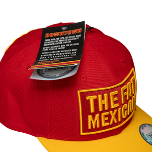 Support The Fat Mexican - Snapback - Red & Gold