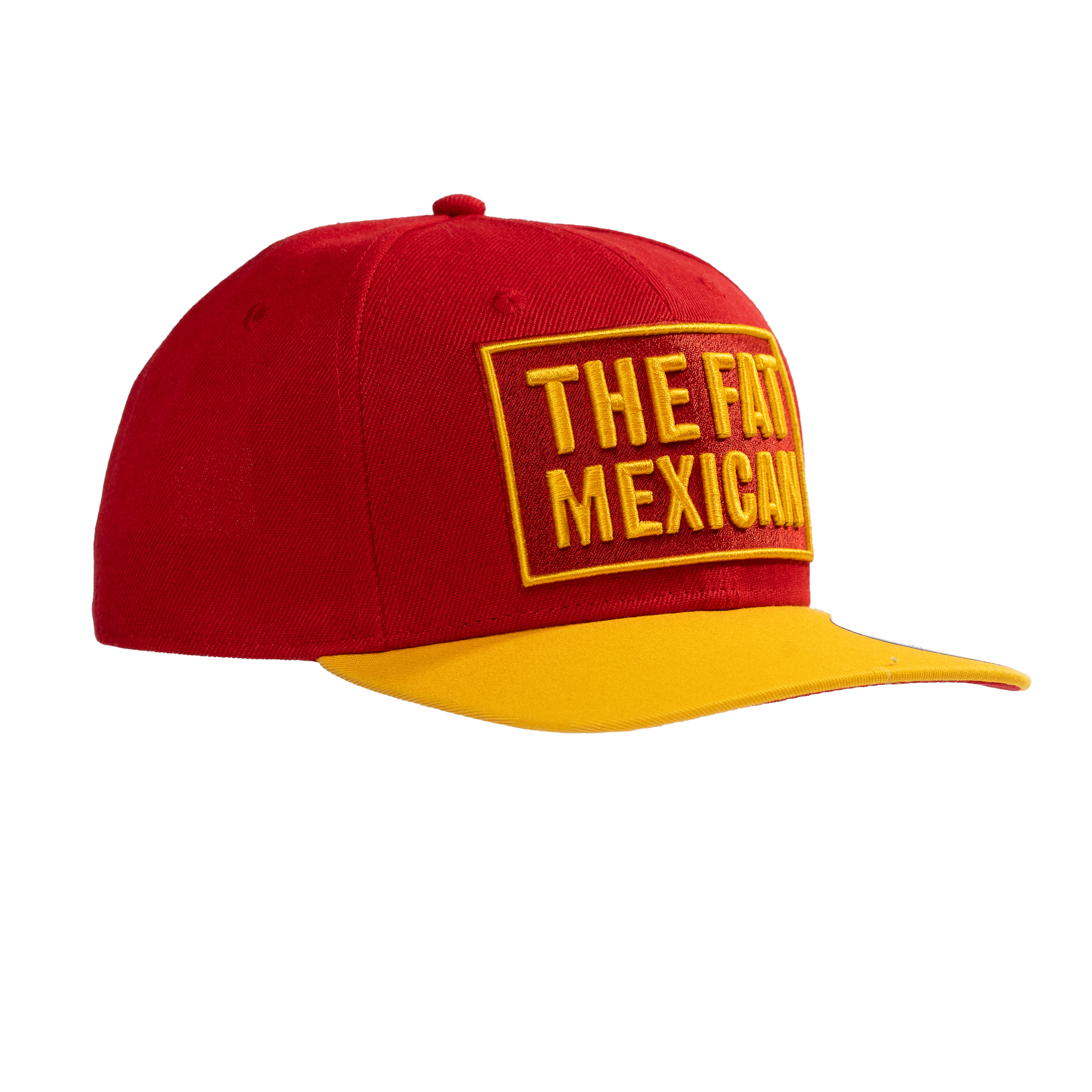 Support The Fat Mexican - Snapback - Red & Gold