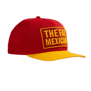 Support The Fat Mexican - Snapback - Red & Gold