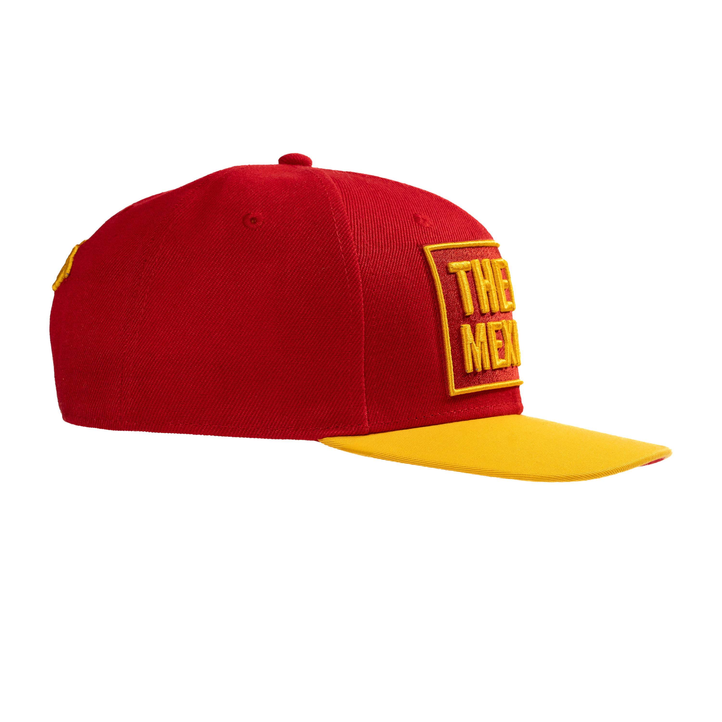 Support The Fat Mexican - Snapback - Red & Gold