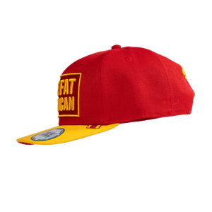 Support The Fat Mexican - Snapback - Red & Gold