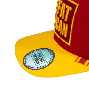 Support The Fat Mexican - Snapback - Red & Gold