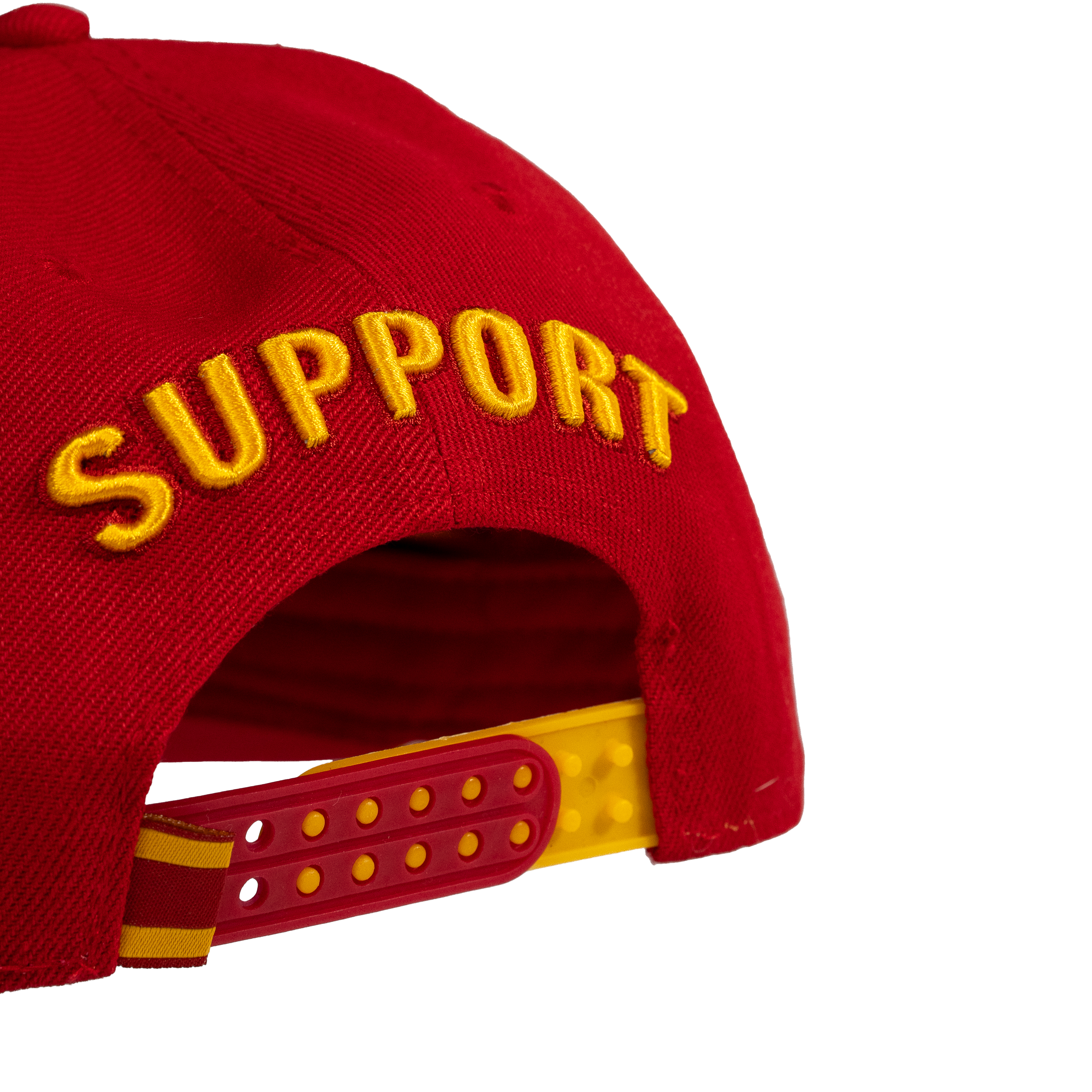 Support The Fat Mexican - Snapback - Red & Gold