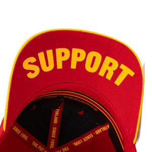 Support The Fat Mexican - Snapback - Red & Gold