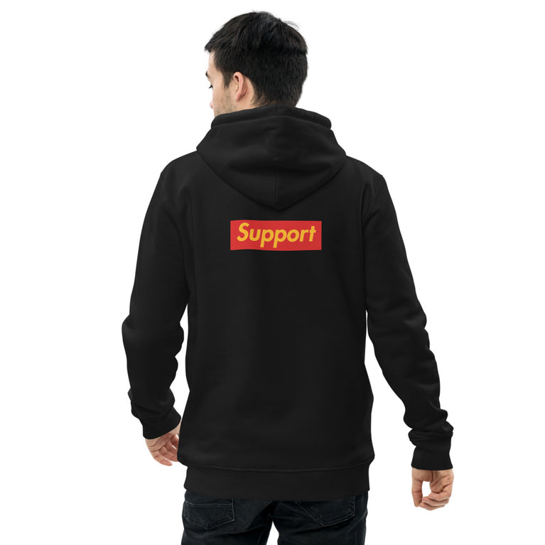 Support 2 side - Premium essential eco hoodie