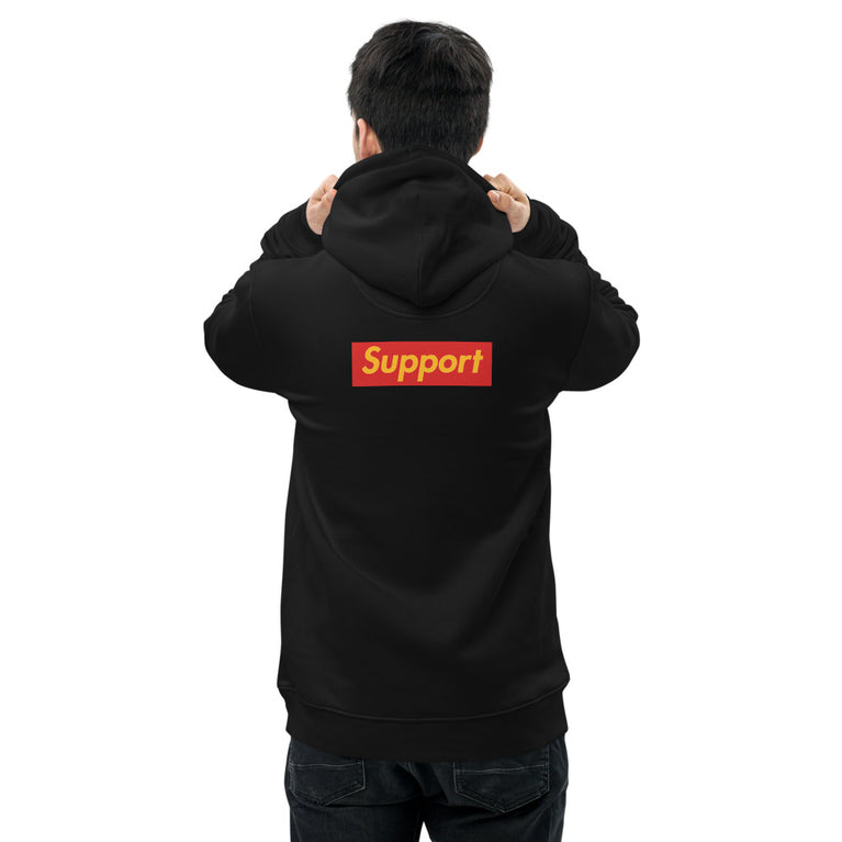 Support 2 side - Premium essential eco hoodie