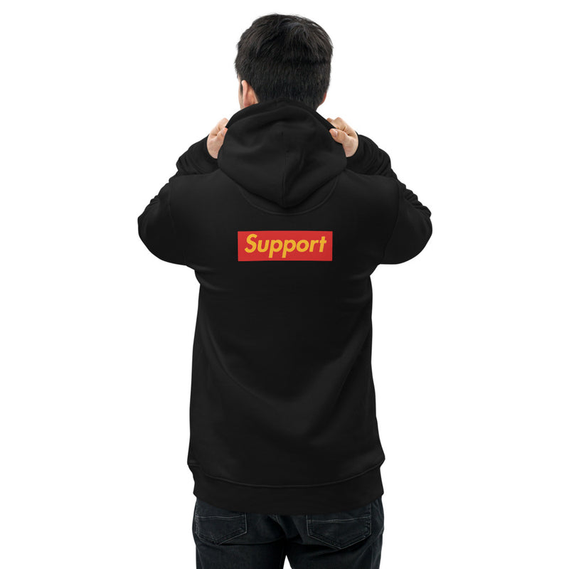 Support 2 side - Premium essential eco hoodie