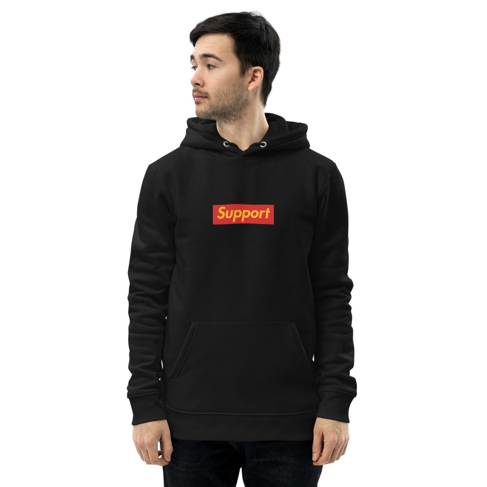 Support 2 side - Premium essential eco hoodie
