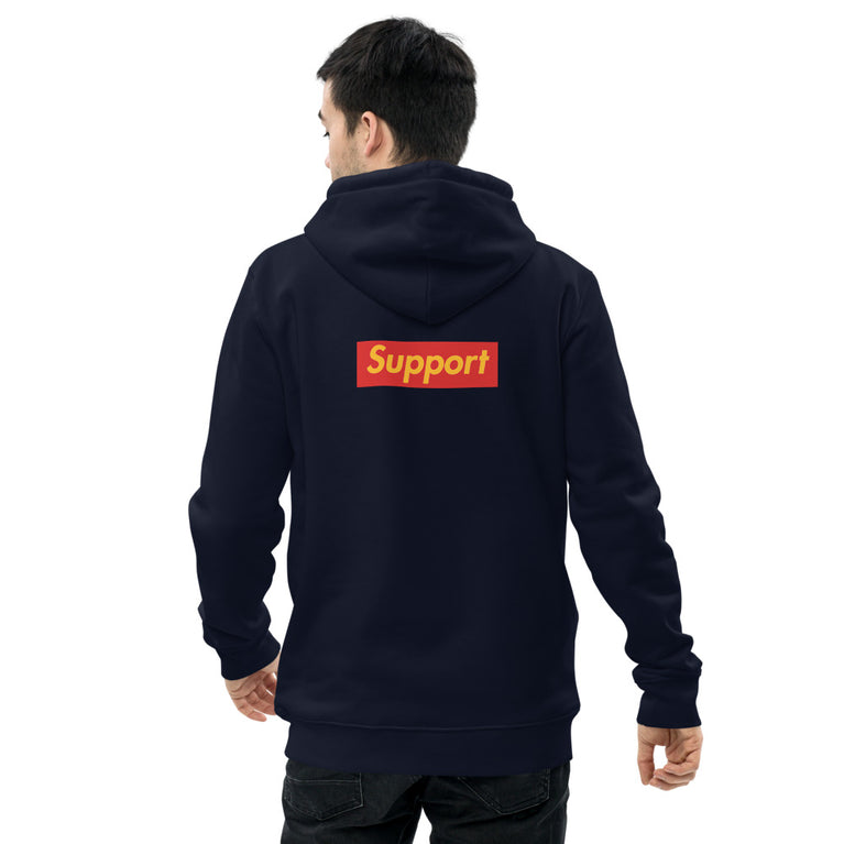 Support 2 side - Premium essential eco hoodie