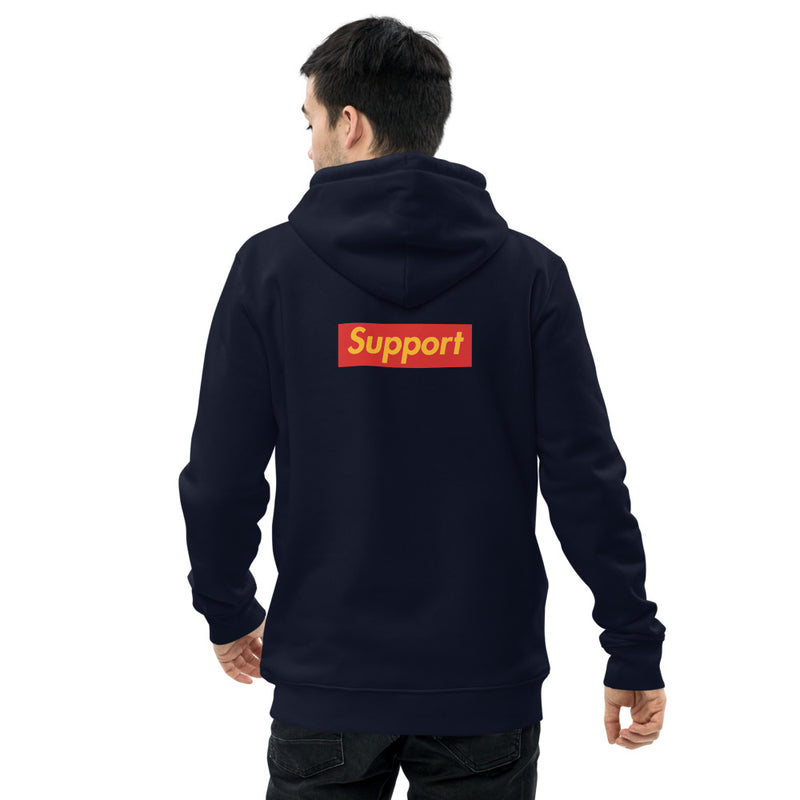 Support 2 side - Premium essential eco hoodie