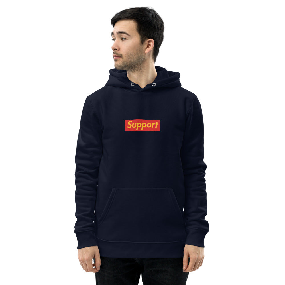 Support 2 side - Premium essential eco hoodie