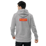 Support 2 side - Premium essential eco hoodie