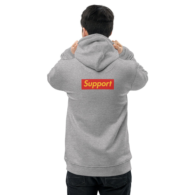 Support 2 side - Premium essential eco hoodie