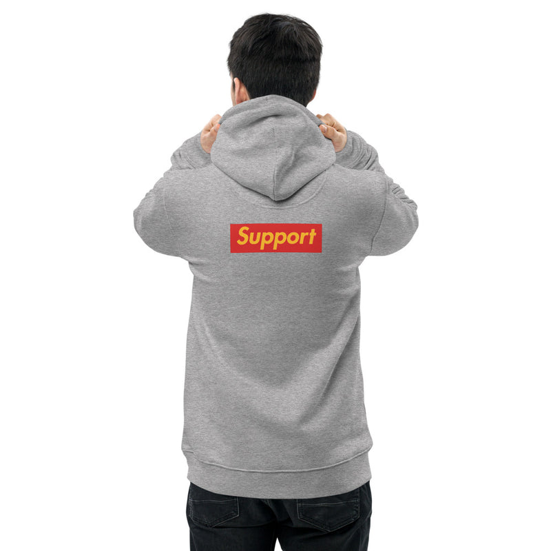 Support 2 side - Premium essential eco hoodie