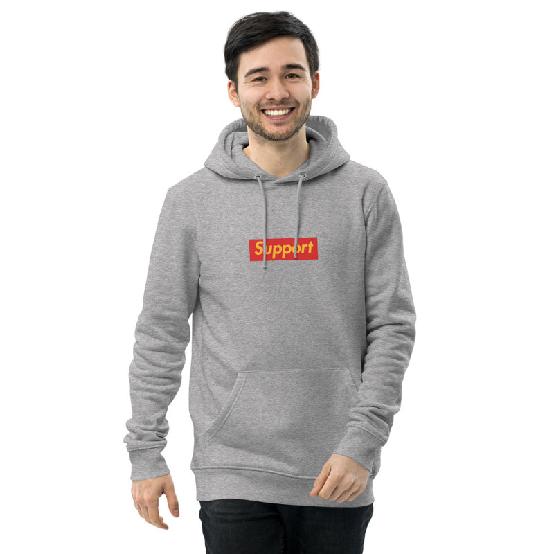 Support 2 side - Premium essential eco hoodie