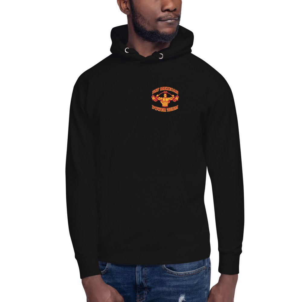 The Fat Mexican Power Team - 2 side - Unisex Hoodie